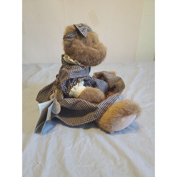Boyds Bears 14" J.B. Bean Series 1995 "Emma" Bear Brown  Fur Plush Bear - Picture 8 of 14